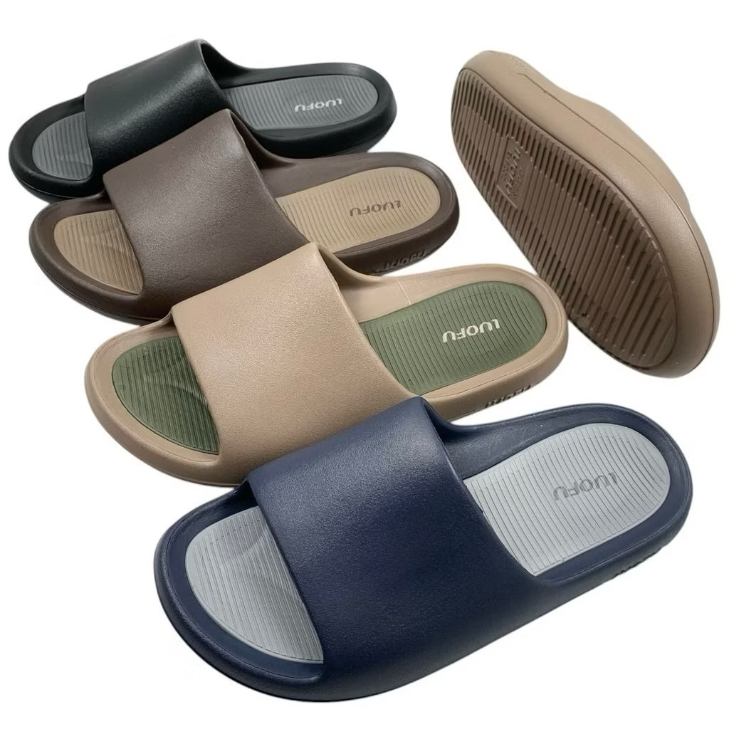 LUOFU - SANDAL LUOFU COWOK - SANDAL SLIP ON COWOK LUOFU