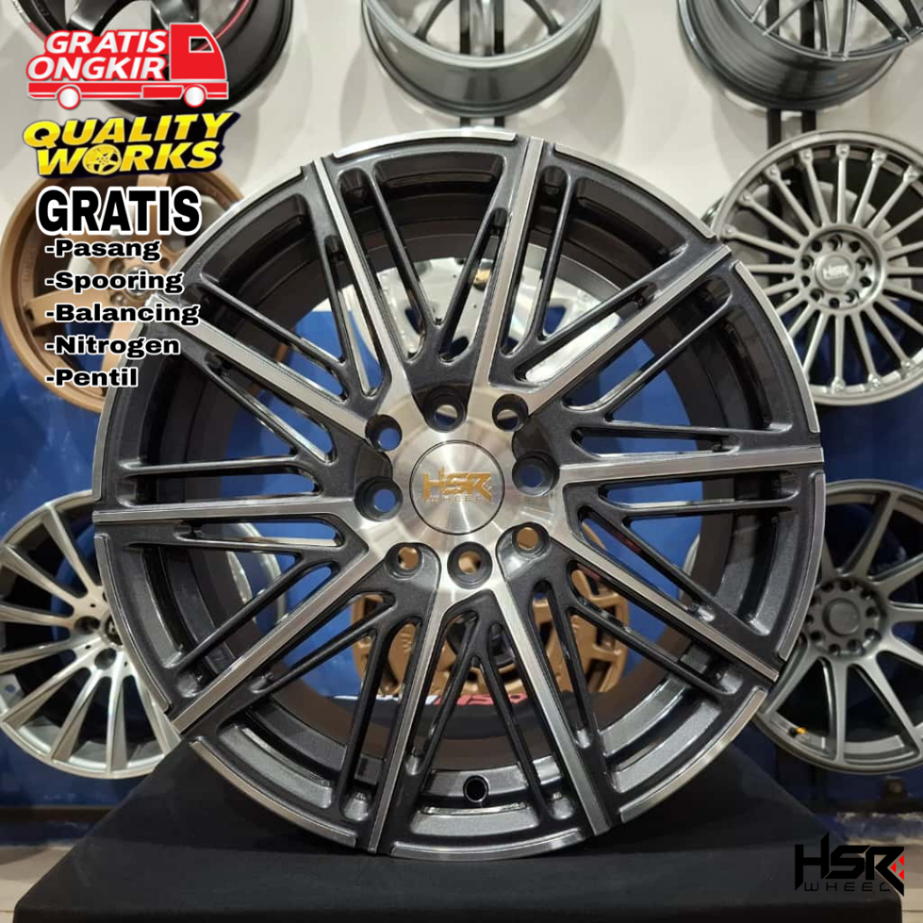 Velg Racing Mobil Honda Freed Mobilio Ring 16 Lebar 7 Velg Modifikasi HSR Wheel Balige