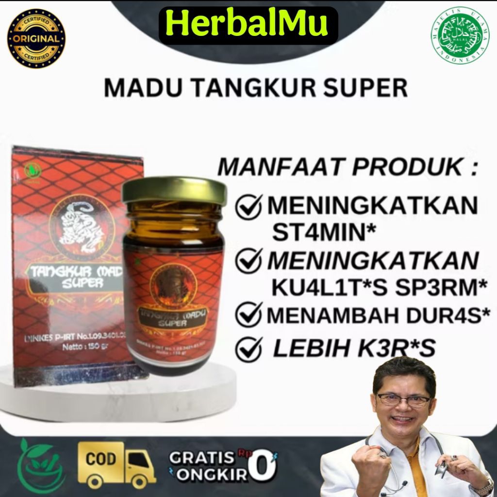 Tangkur Madu Super Asli BPOM Madu Herbal Penambah Stamina Madu Tangkur Asli