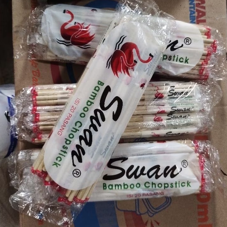 Sumpit Bambu/ Sumpit Swan/ Sumpit Cap Angsa/ Sumpit Bambu Kemasan/ Bamboo Chopstick