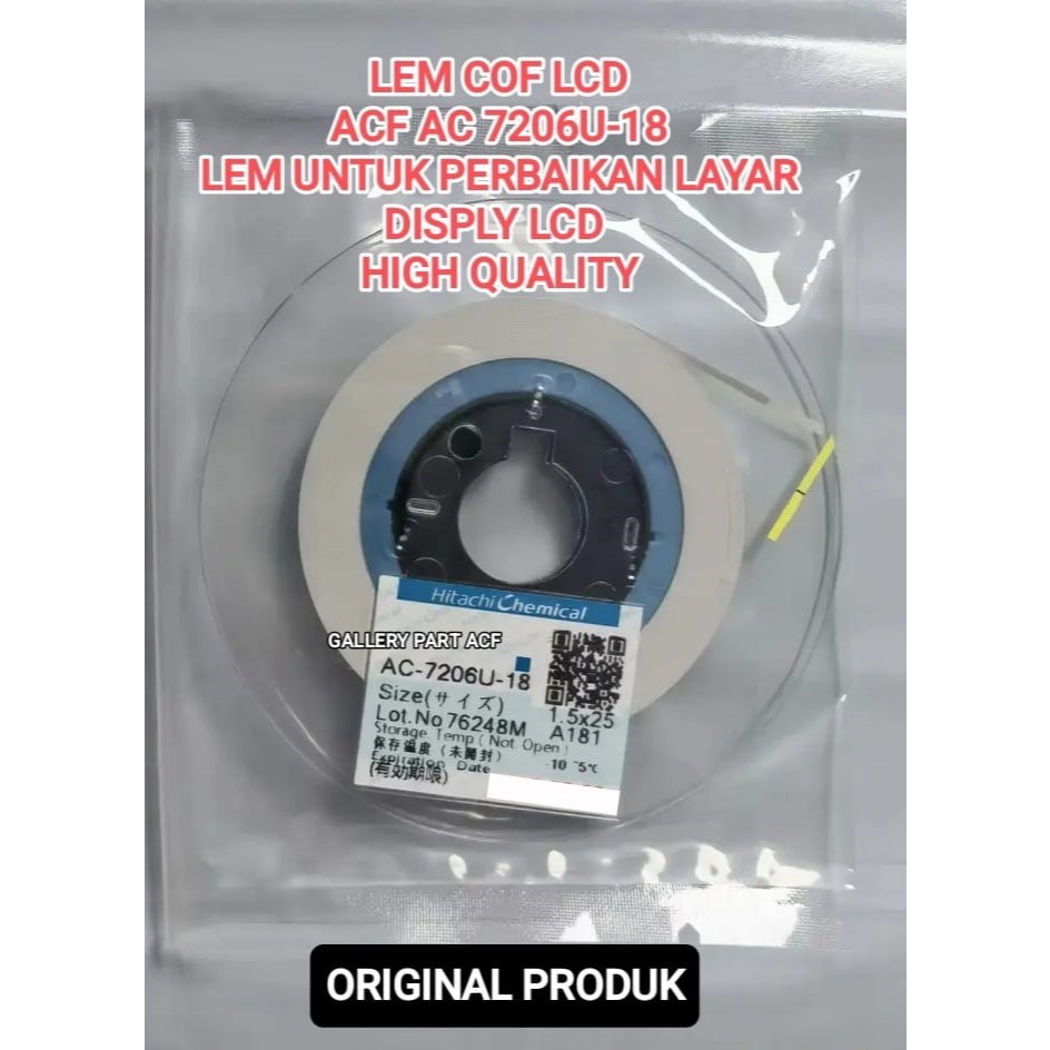 LEM ACF | Lem LCD / LEM LCD HP - lem lcd TV / lem lcd laptop / lem bonding / lem kusus untuk perbaik