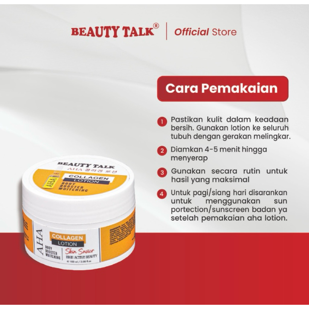 (Siap kirim) Beauty talk aha collagen BODY booster 100ml di jamin ori