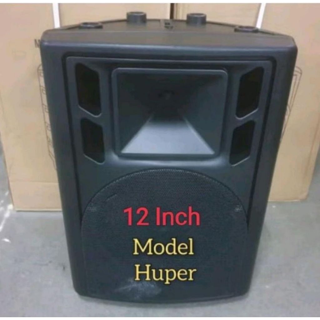 Box Speaker 12 inch Model Huper Fiber Plastik Box Kosong untuk Speaker 12 inch