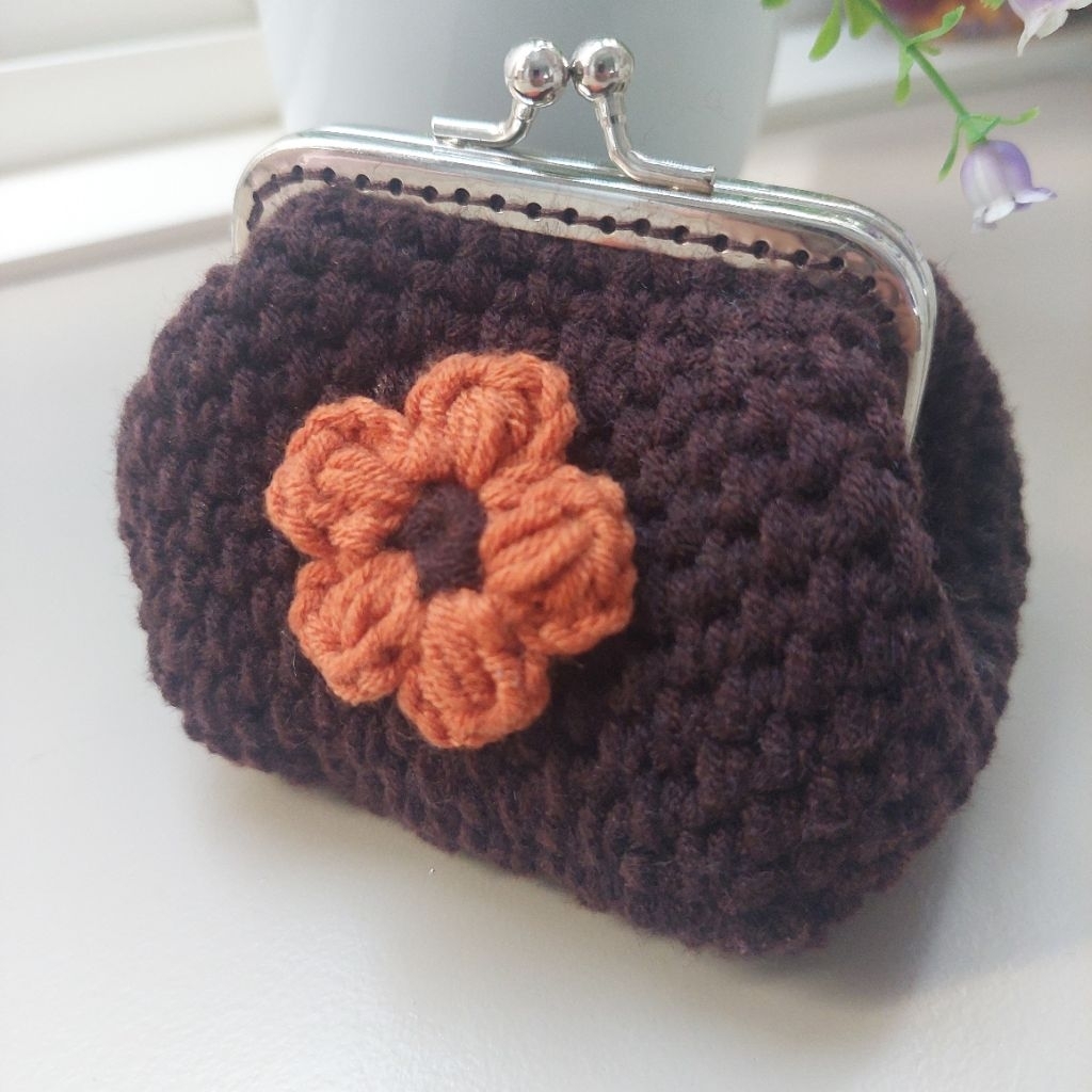 Dompet Koin Rajut behel handmade