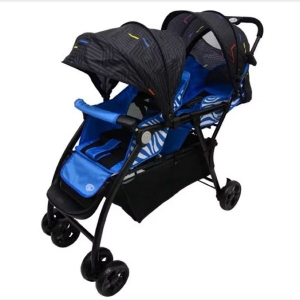 ￼PRELOVED Stroller Kembar Labeille Sena 705 / Kereta Dorong Bayi Kembar / Sroller Twin