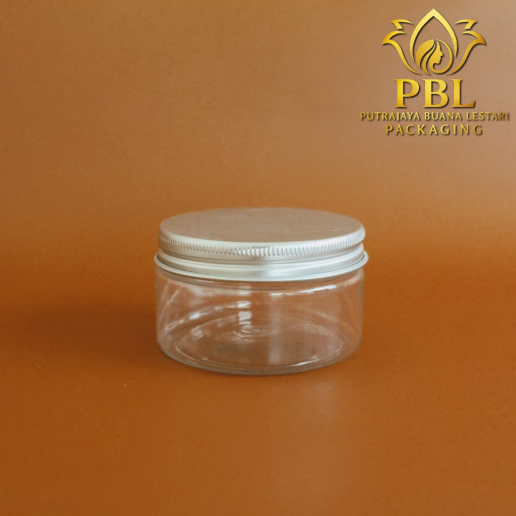 Pot Jar 100gr Tutup Alumunium / Pot Pomade 100gr / Pot Serbaguna / Pot Plastik Pet Tebal 100gr