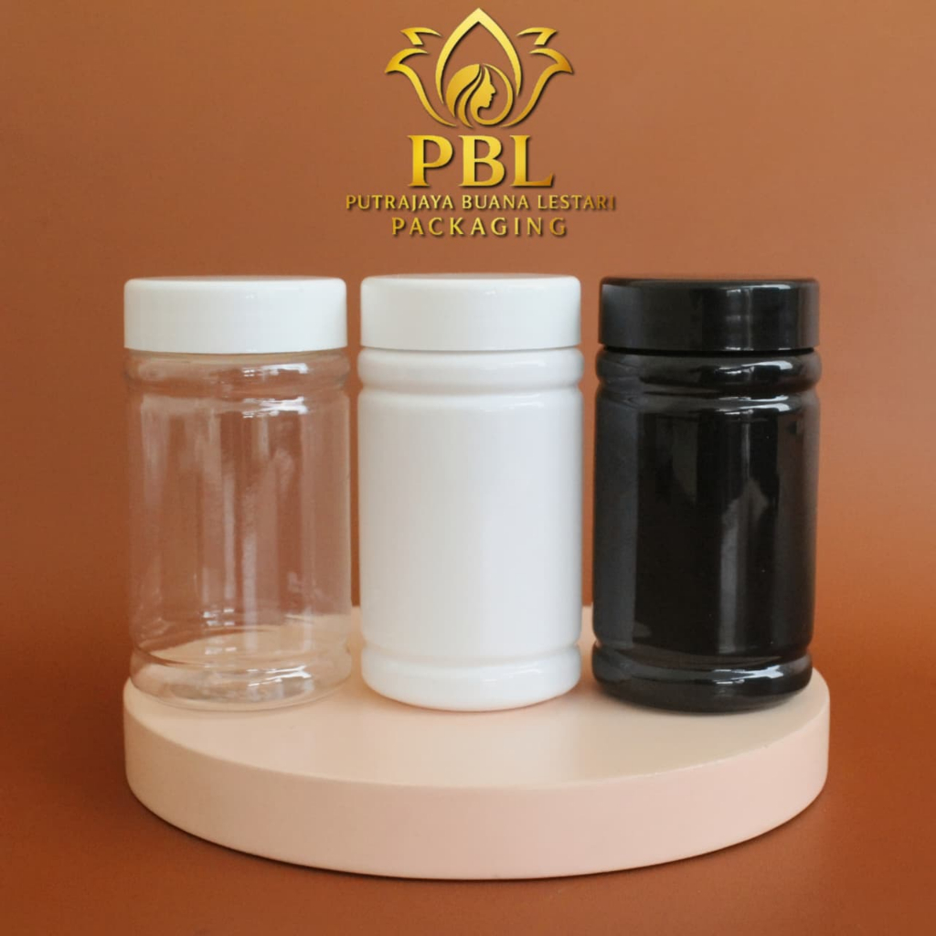Botol Kapsul ProRound 100ml pet / Botol Kapsul Isi 60 / Botol Kemasan Kapsul Obat / Kemasan Tablet