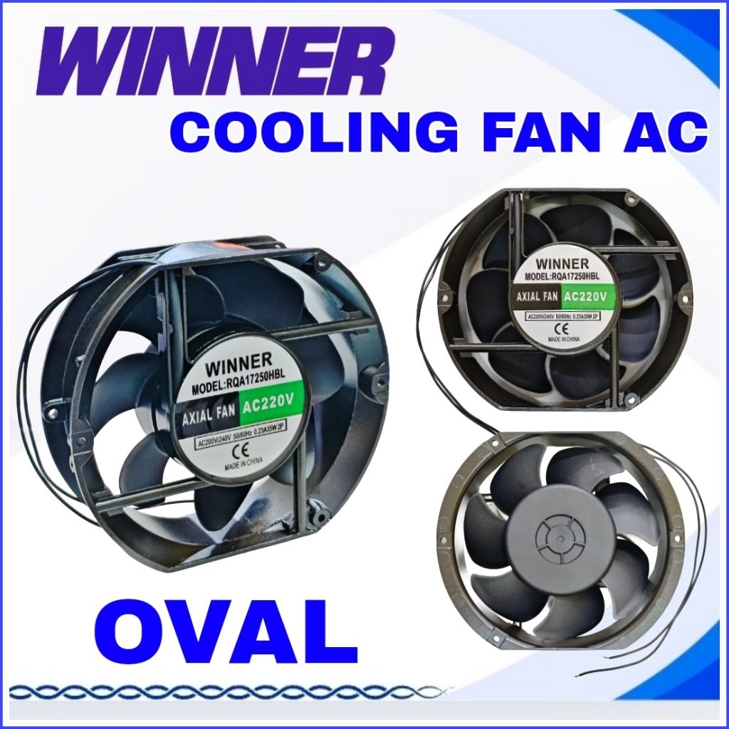 Winner Cooling Fan AC 17cm Oval /Kipas Fan AC 17cm
