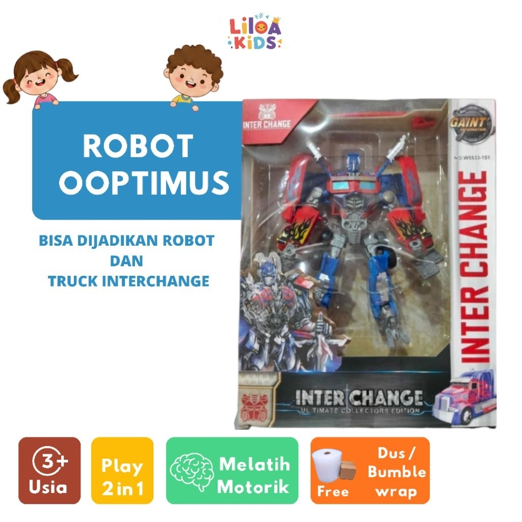 mainan robot transformer optimus prime