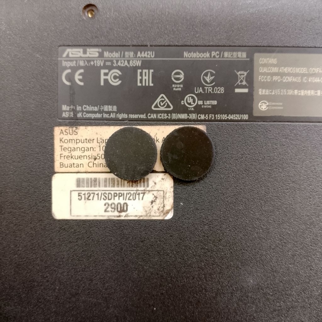 handmade DIY UNIVERSAL Karet Bantalan Kaki Laptop Asus A442U X442U