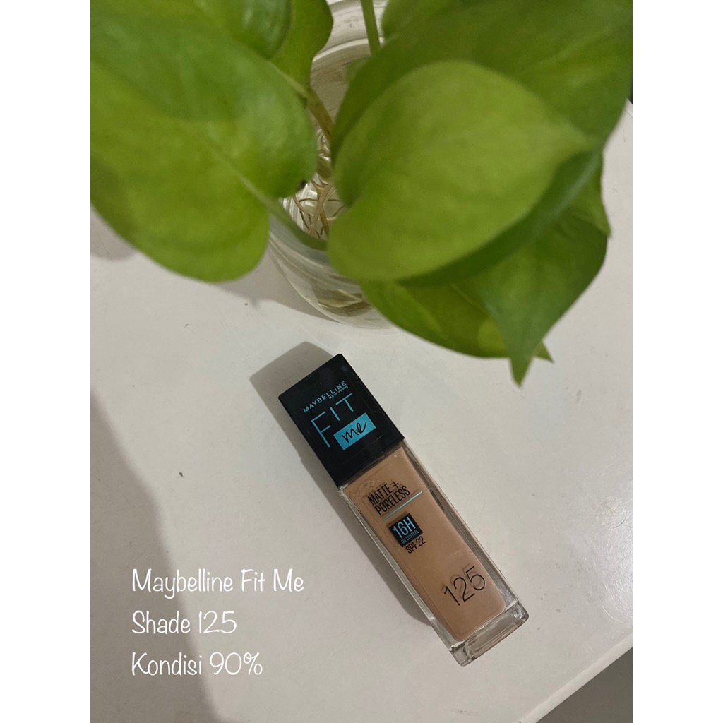 MAYBELLINE FIT ME SHADE 125 / OMG LIP CREAM SHADE 14 CAPPUCCINO / WARDAH GLASTING SHADE 05 GLAZING B