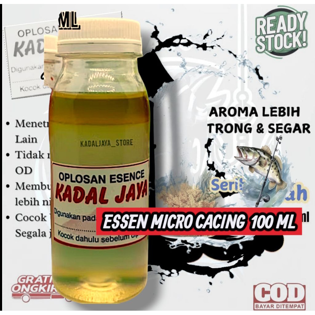 ESSEN MICRO CACING 100 ML//(KADAL JAYA OFFICIAL)ESSEN HARIAN//ESSEN GALATAMA//ESSEN GALAPUNG//ESSEN 