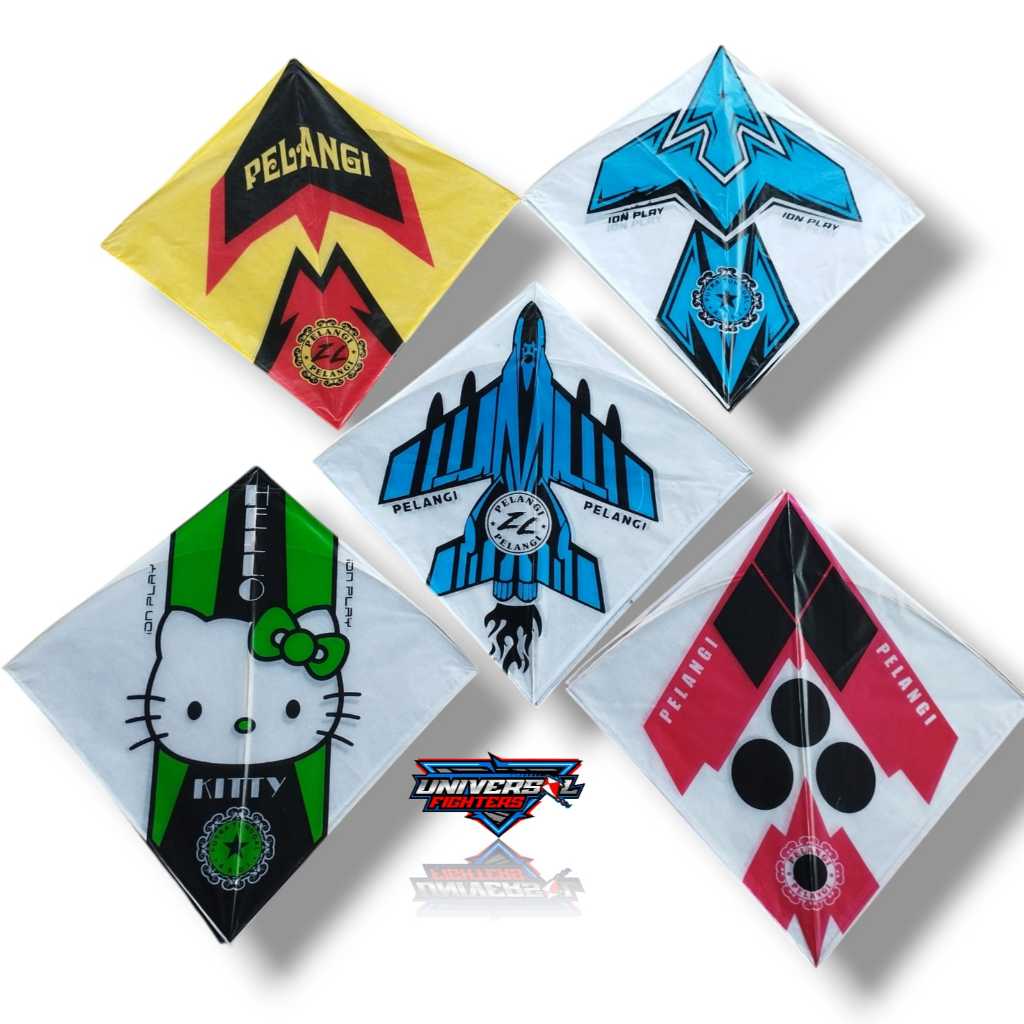 Layangan Aduan Sukhoi Tournament Lilitan 2 Warna