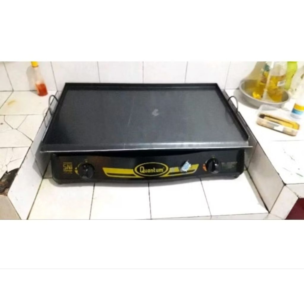 Soreshop_ Wajan Baja Hitam Persegi Panjang/Wajan Kebab/Roti Bakar/Wajan Burger/Wajan Panggangan