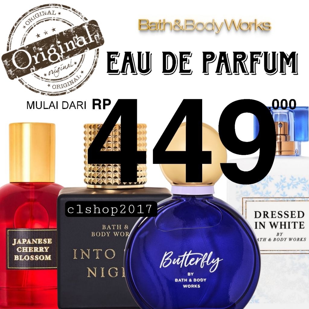 BBW EAU DE PARFUM EDP 50 MIX SALTWATER BREEZE JAPANESE CHERRY BLOSSOM MIDSUMMER DREAM ROSE HIBISCUS 