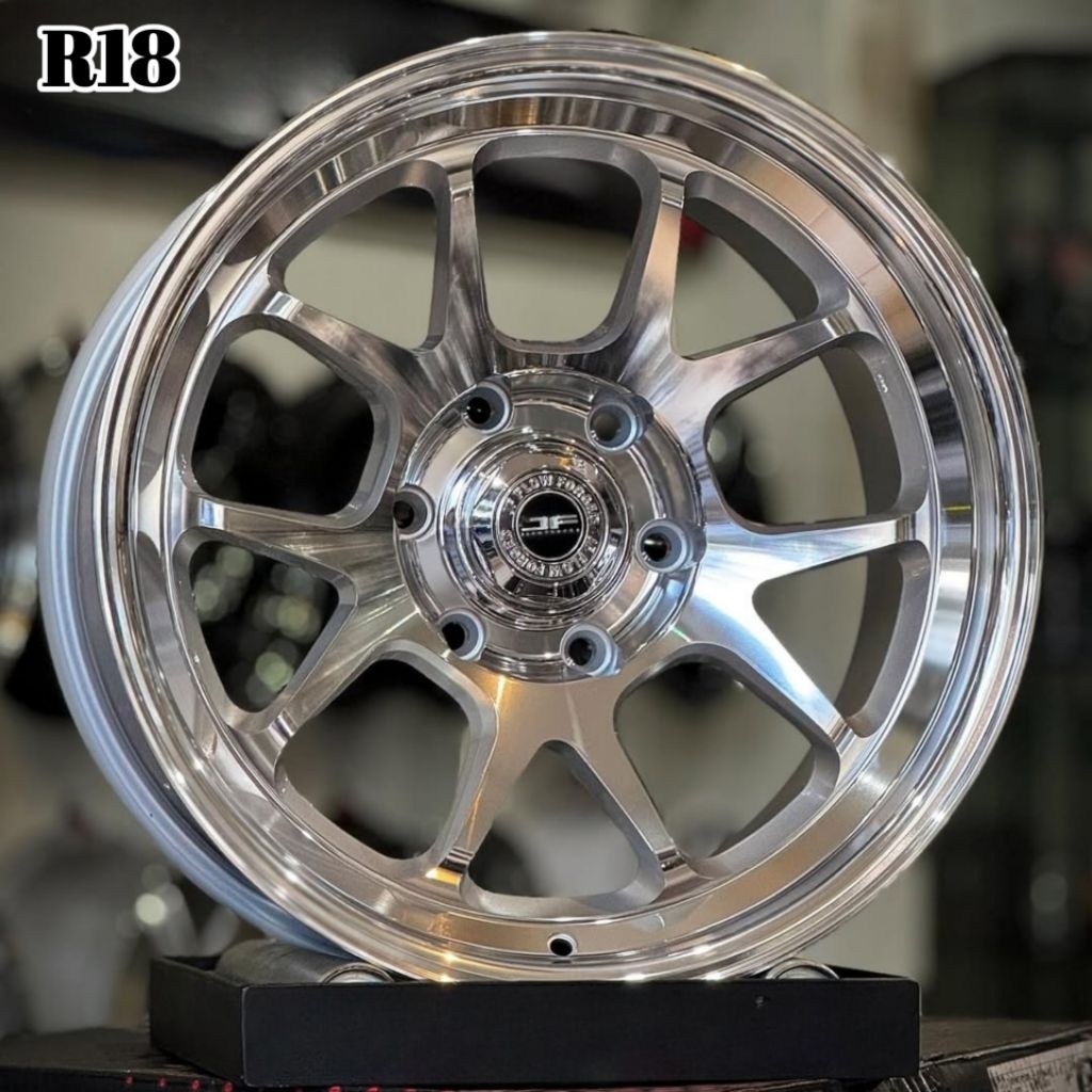 velg ring 18 VENOM 6 JF LUXURY FULL MIRROR velg mobil r18 fortuner pajero hilux Ford ranger triton