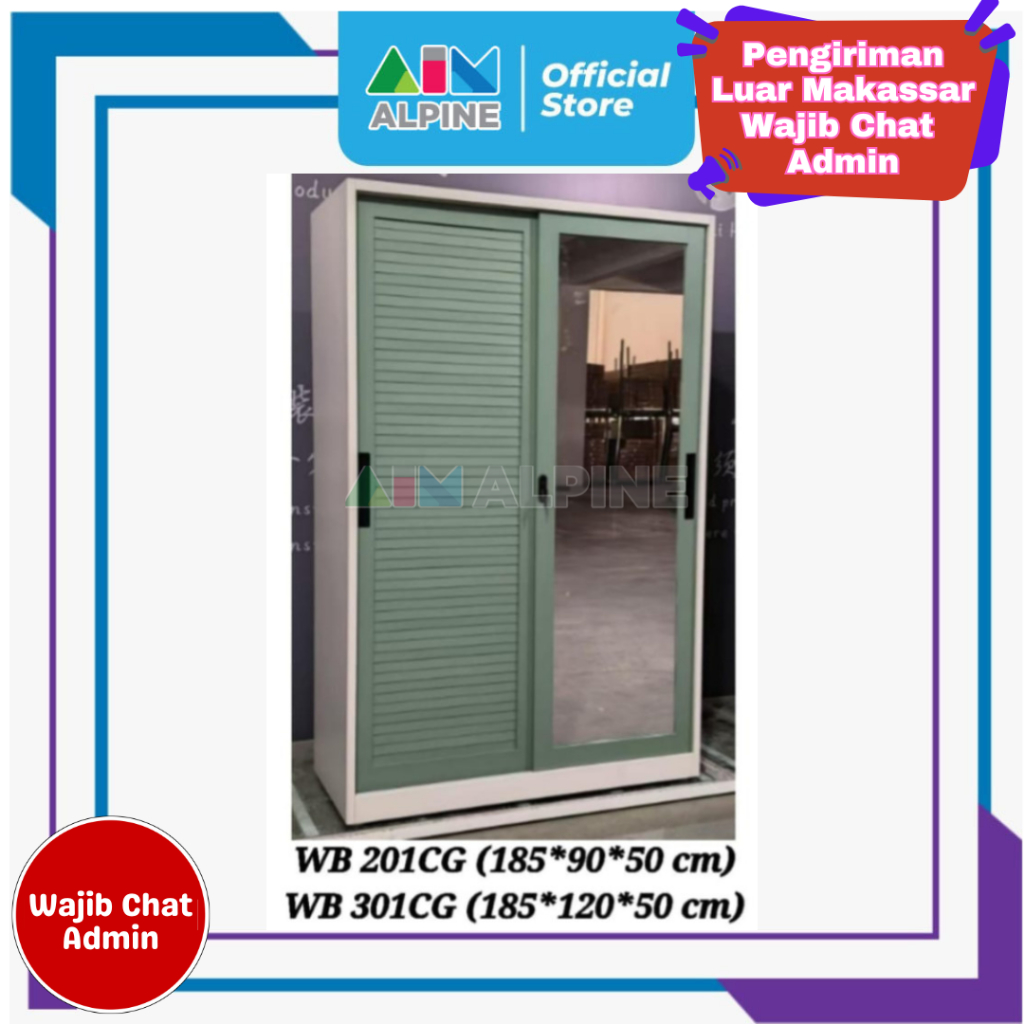 SIANTANO LEMARI BESI WB 301 (FREE ONGKIR WILAH MAKASSAR)