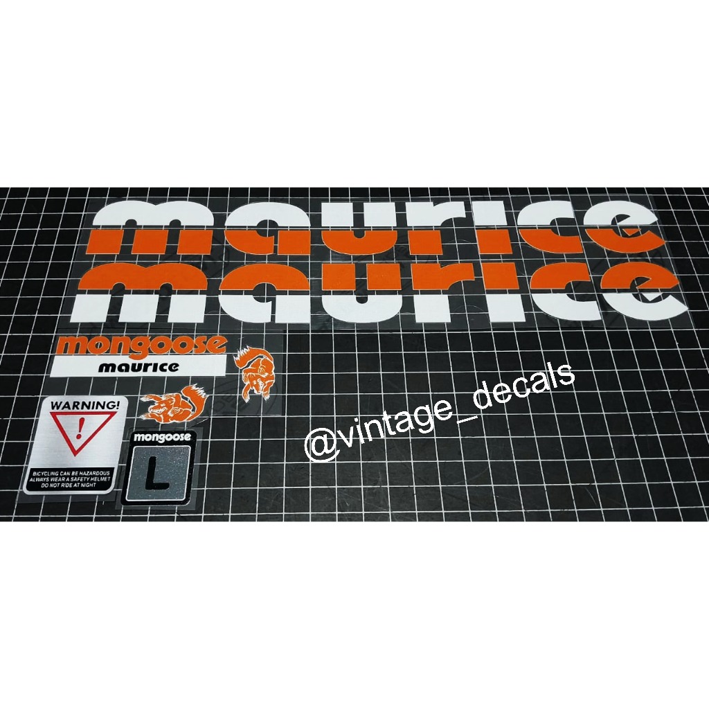 sticker decals sepeda mongoose MAURICE