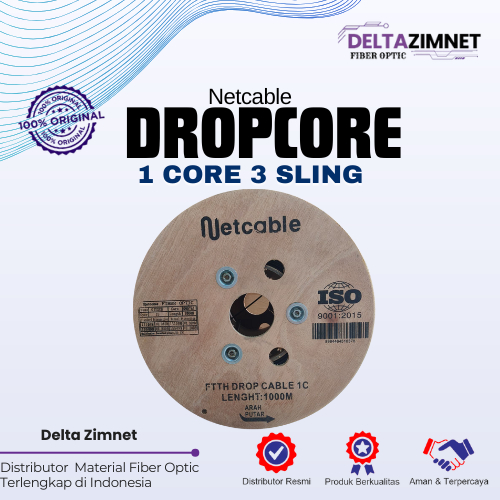 NETCABLE DROPCABLE 1 CORE,2 CORE ,dan 4CORE 3 SLING NETCABLE G657A1
