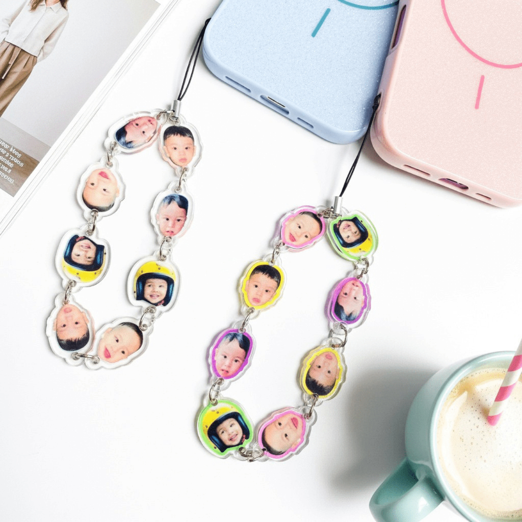 Phone Charm Custom Acrylic | Strap Akrilik Wajah