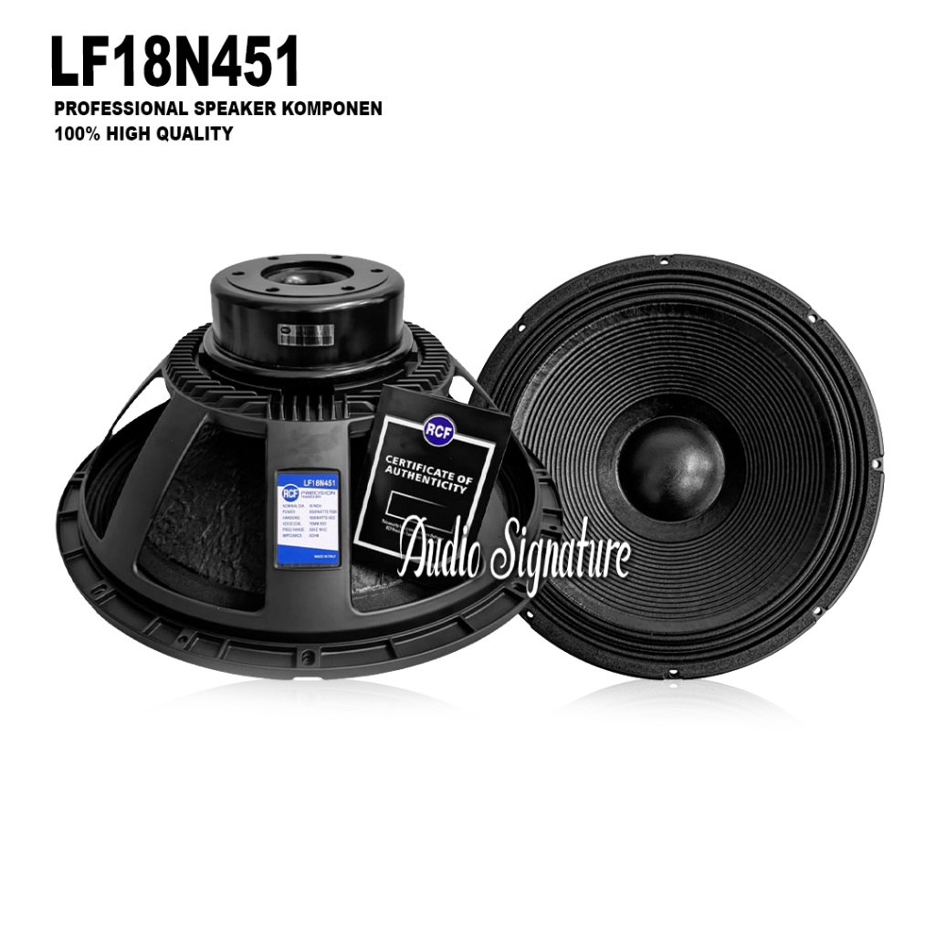 Komponen Speaker 18 Inch RCF LF18N451 | L18N451 | LF 18N451 | LF18 N451 Grade A
