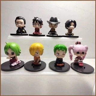 Action Figure One Piece LUFFY  NAMI SET 8PCS