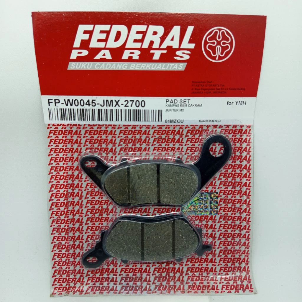 Kampas Rem Depan FEDERAL Mio J Soul GT 115 Fino 115 Jupiter MX