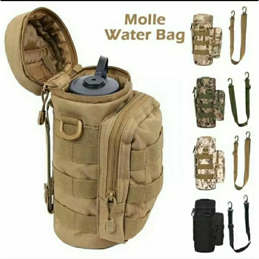 tas selempang botol air minum sarung botol tactical tas botol minum army outdoor IS