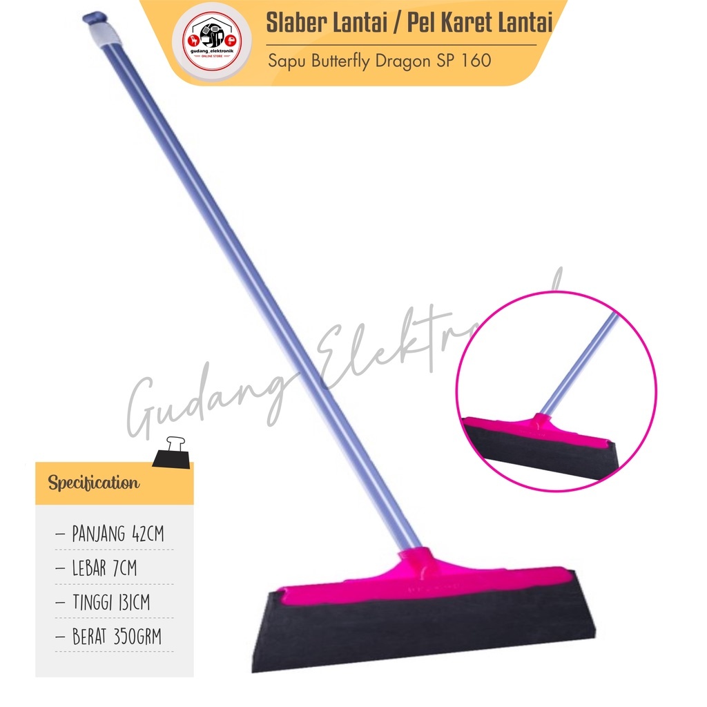 Slaber Dragon Dorongan Air Lantai Pel Karet Lantai Basah pendorong air lantai