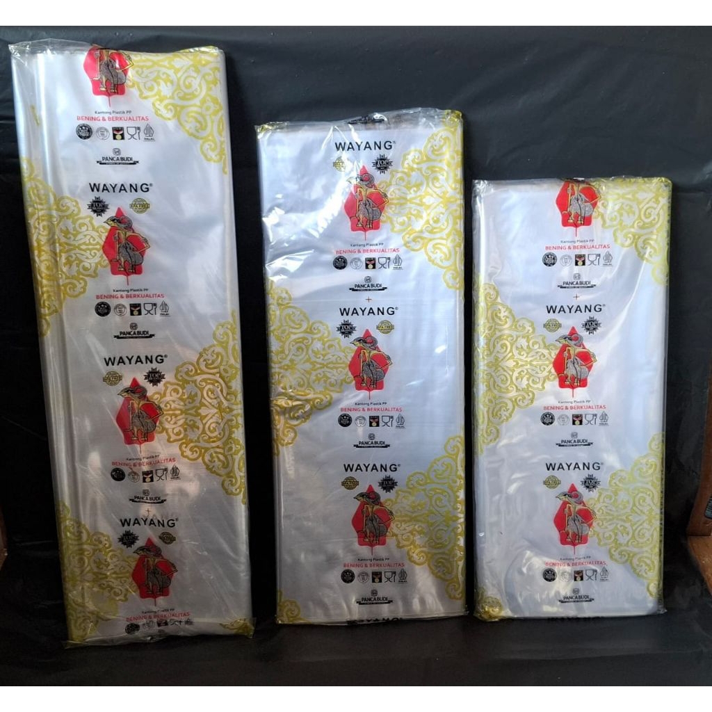 Plastik PP Wayang 35x55, 40x60, 45x75