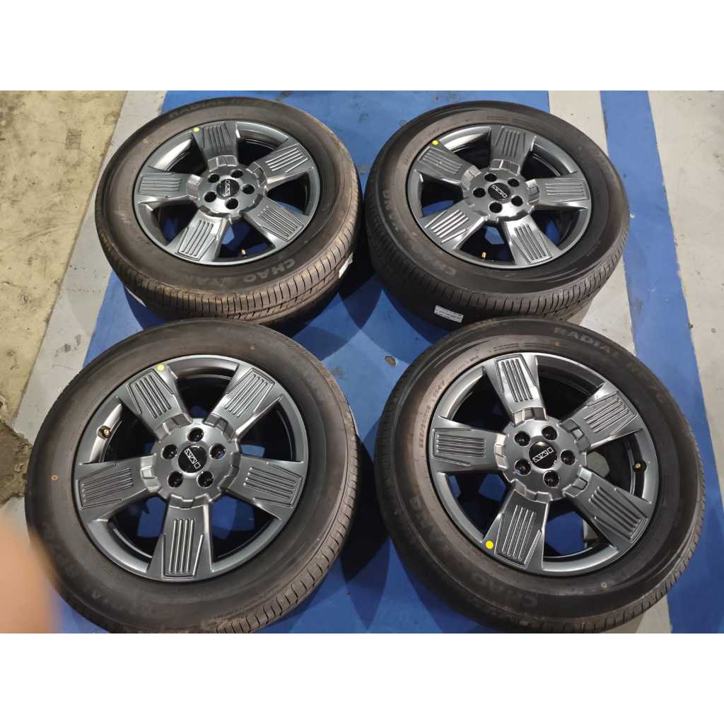 Velg Mobil SEKEN ORIGINAL CHERY J6 Ring 18 Baut 5x108 + BAN 225 60 R18 SIAP PAKAI