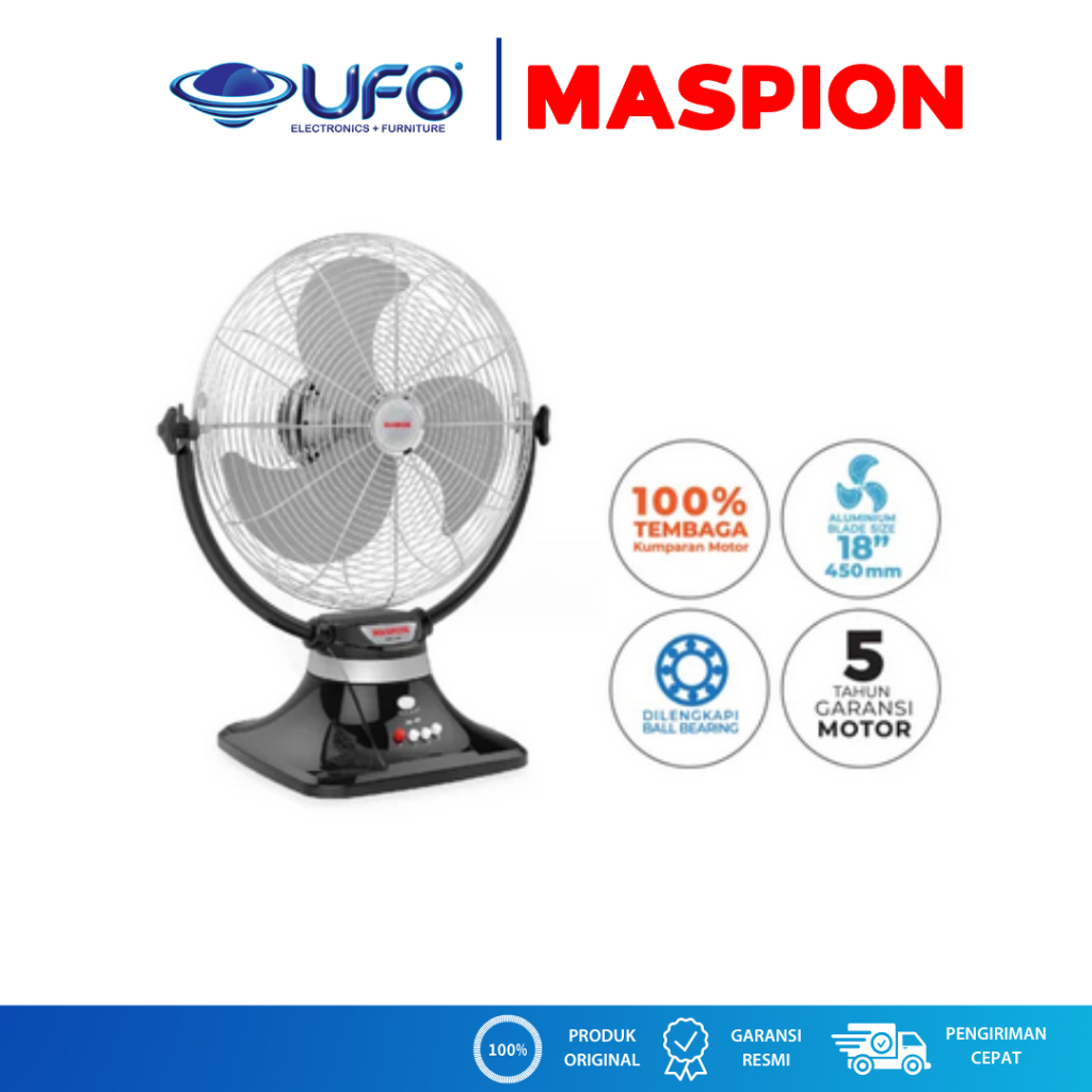 MASPION KIPAS ANGIN PW459 DESK FAN 18 INCH