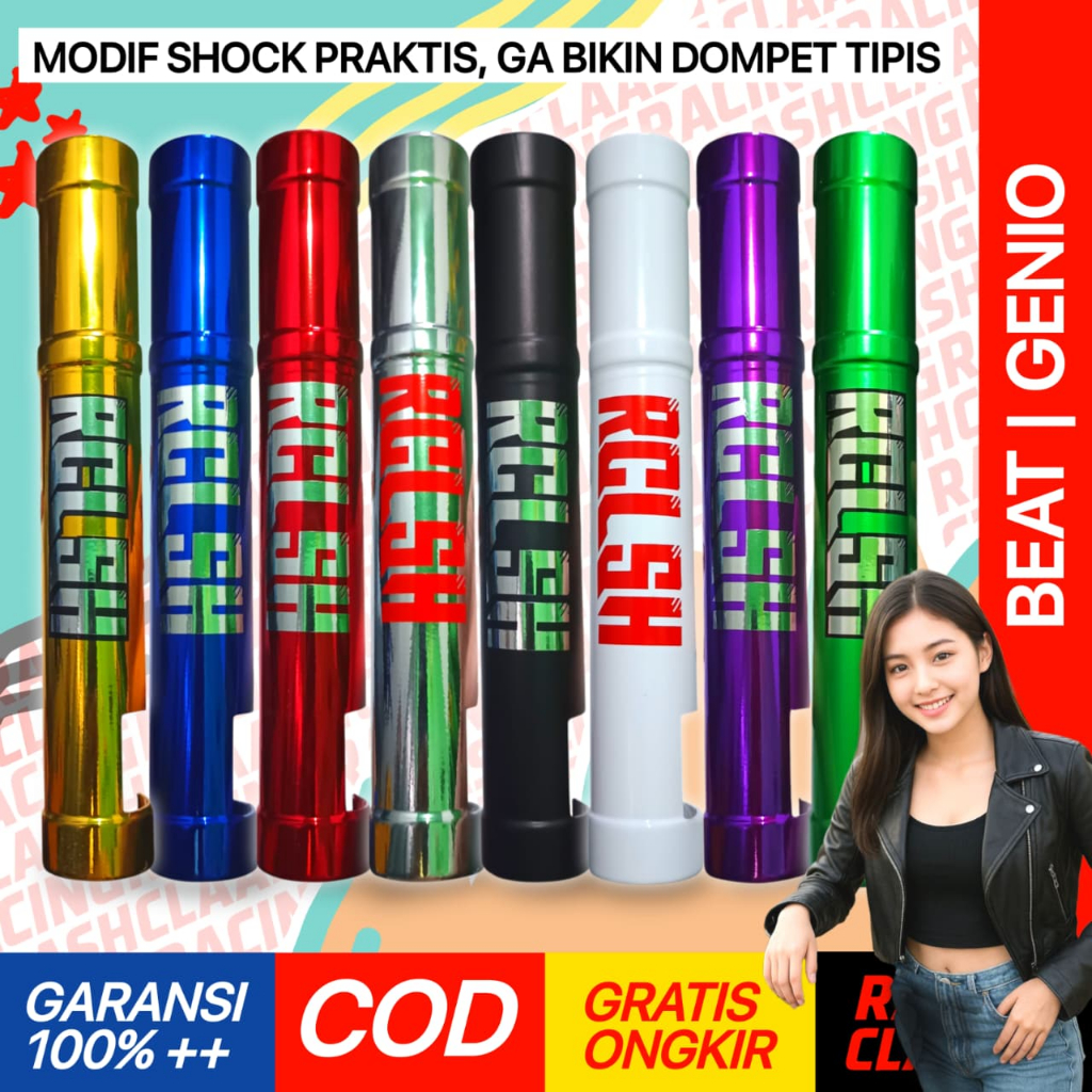 Racing Claash Cover Shock Depan Beat Genio Cover Shockbreaker Sok Beat Genio Street Karbu Fi Old New