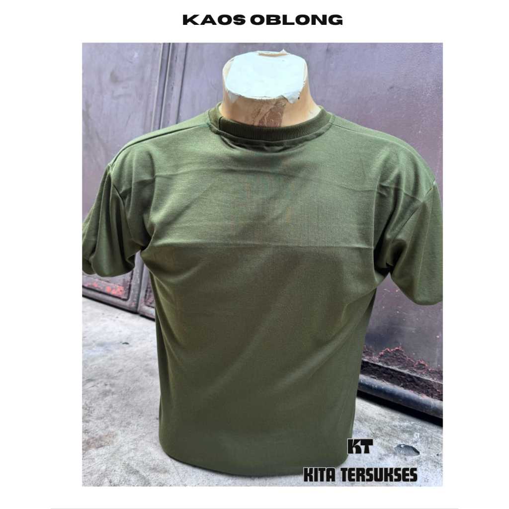 Kaos Hijau TNI | Kaos Oblong Polos | Kaos Dalaman | Kaos Polos Dalaman