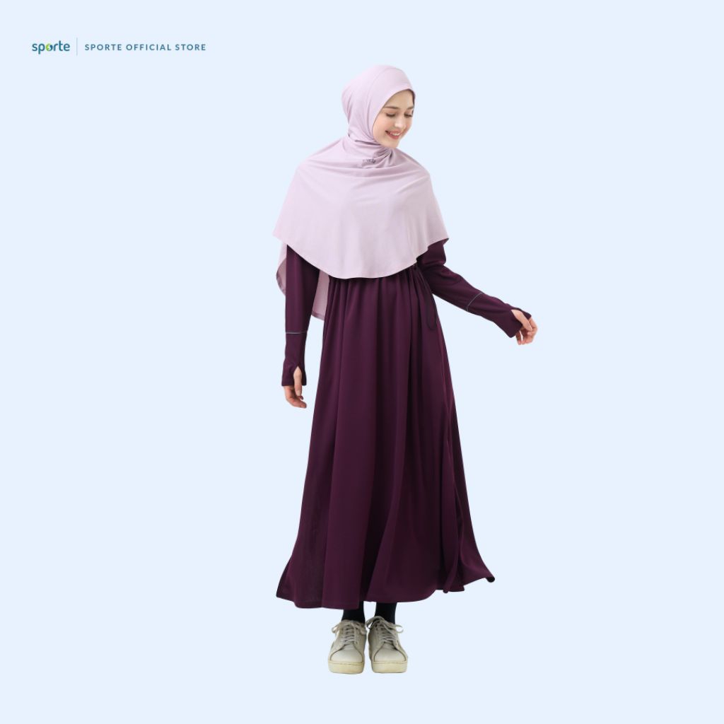 ANA - Baju Gamis Dress Olahraga Wanita Cewek Muslim Muslimah Syari Sporte