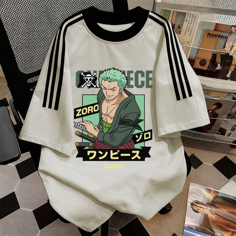 Naomifashion - Kaos pria vintage | Baju luffy one piece | Kaos Anime One Piece Zoro | T shirt casual