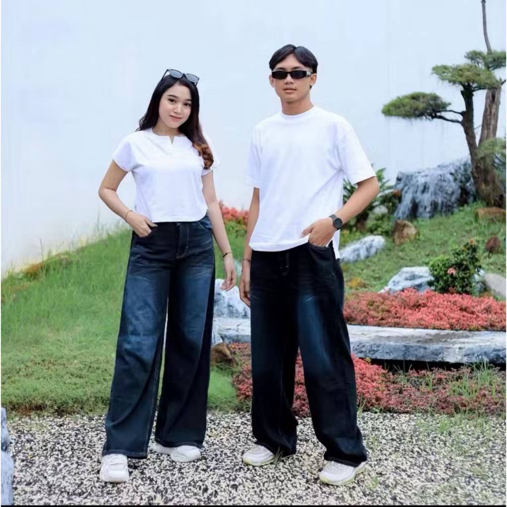 KNCNG Celana Baggy Jeans Wanita Highwaist Baggy Jeans Wanita Gombrong Baggy jeans wanita Highwaist P