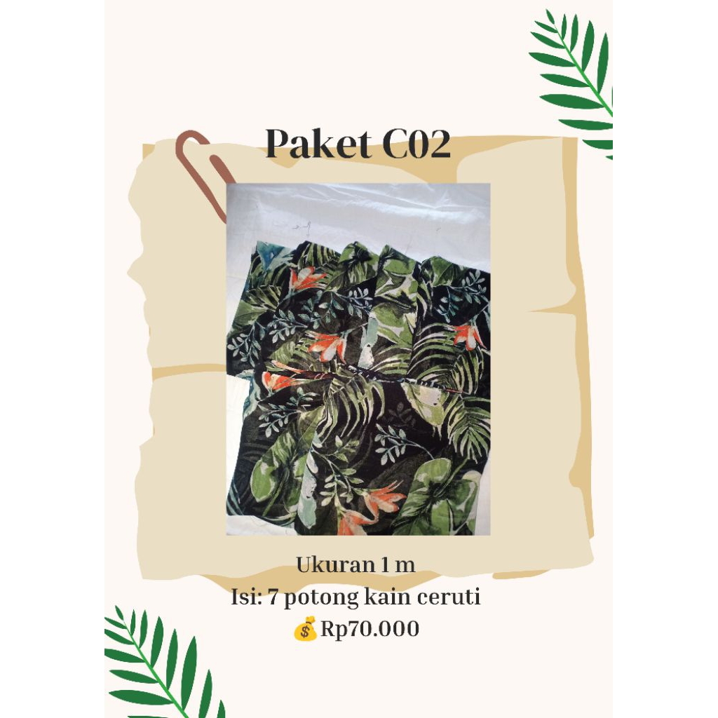 PAKET KAIN KILOAN KAIN CERUTI KODE C02