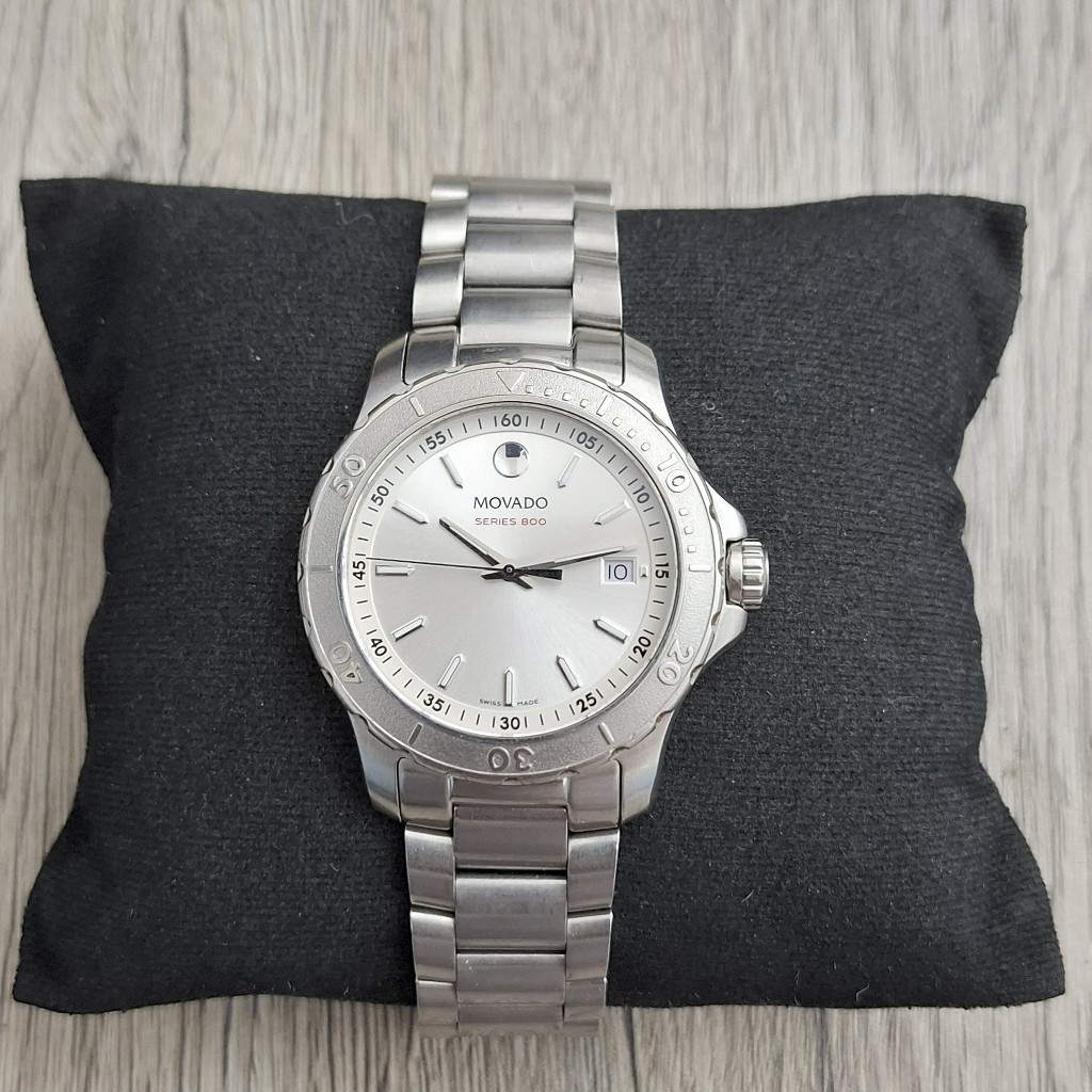 Jam Tangan Pria Movado Series 800 Silver Dial