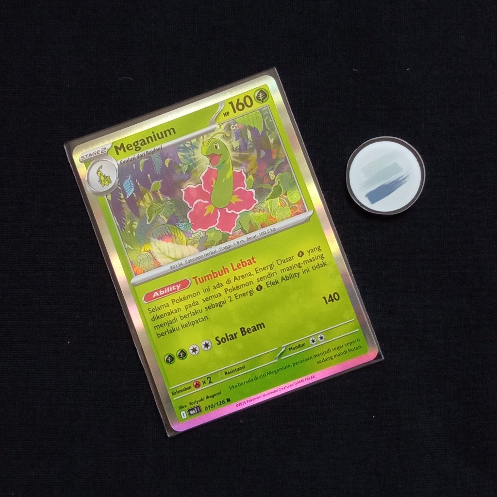 Meganium R ma1 Evolusi Mega Pokemon TCG Indonesia