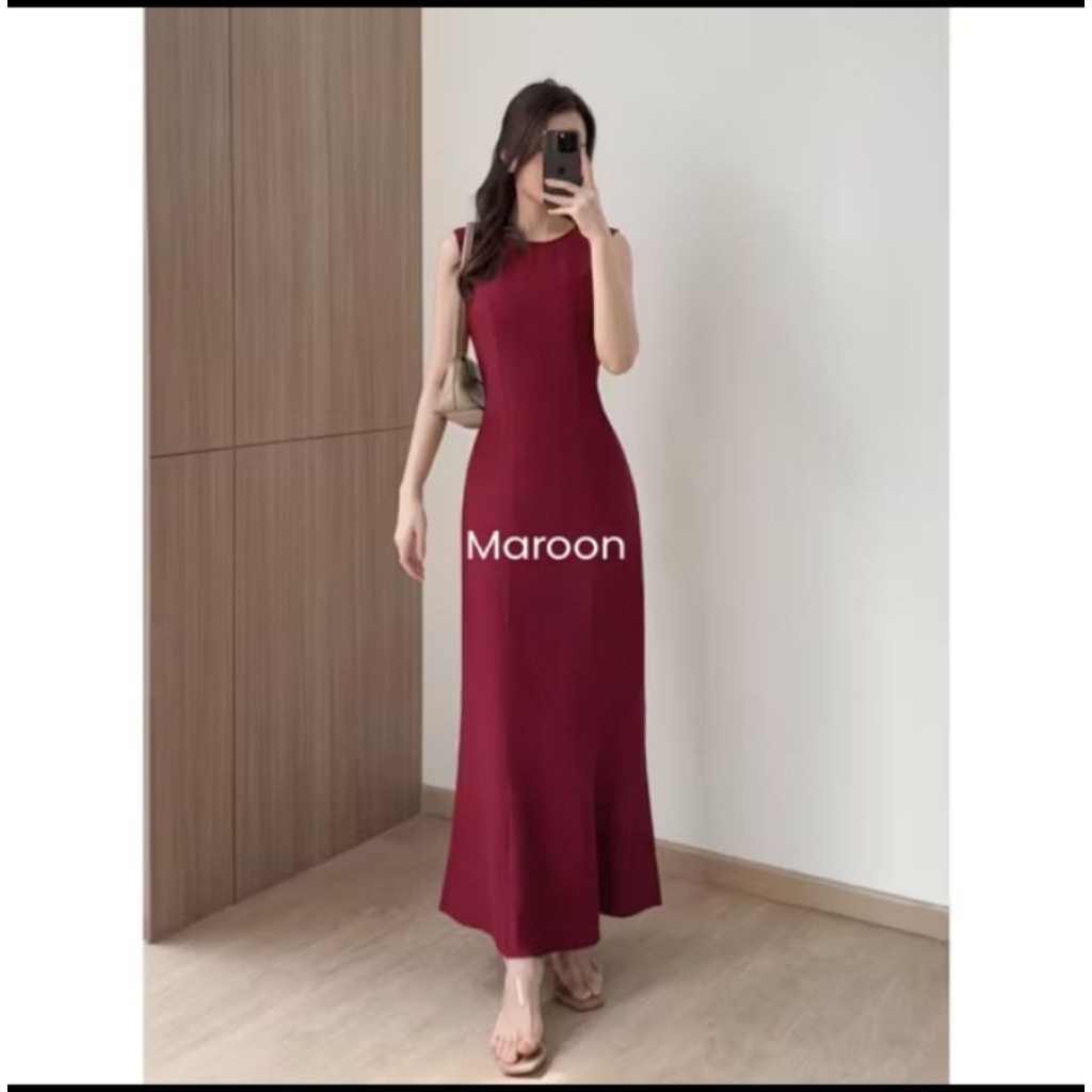 Maxi Dress l Dress Panjang Wanita l Dress Casual l Dress Kekinian l Korean Dress
