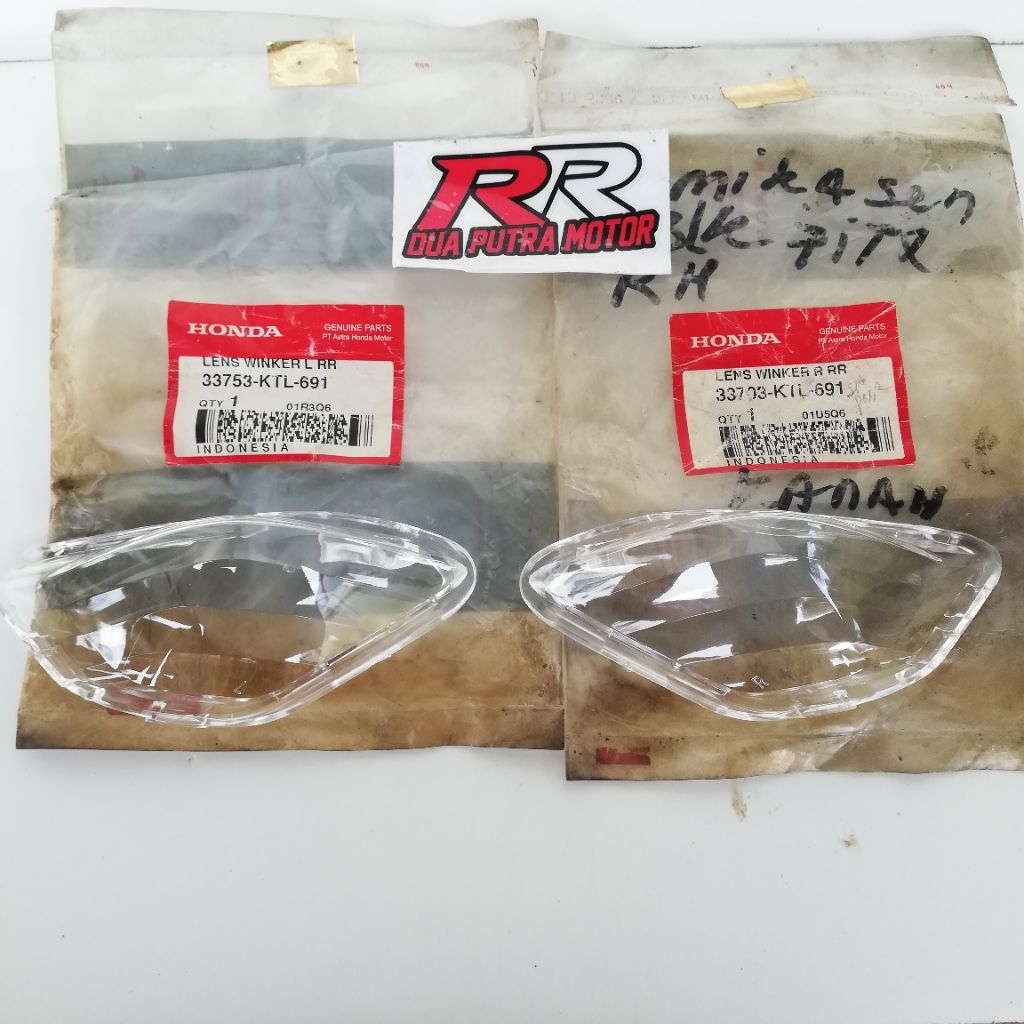 mika lampu sein sen sign riting reting belakang original ori honda supra fit new x s r clear bening 