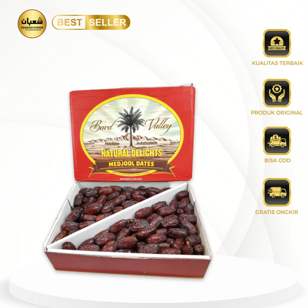 Kurma Medjool Premium Jumbo 5kg / Medjool Natural Delight 5kg / Shabani kurma