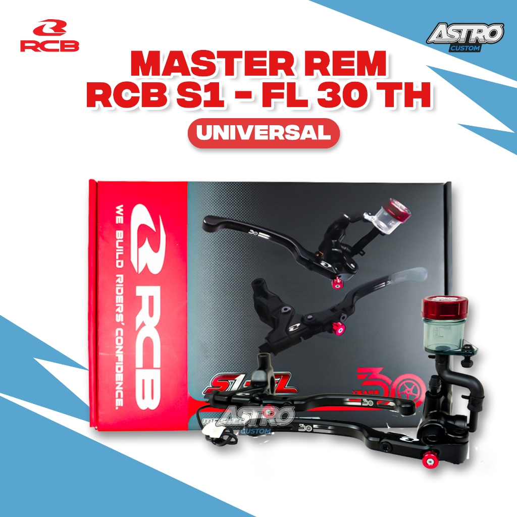 RCB Master Rem S1 FL 14MM Handle Kanan Kiri 30TH Anniversary Ltd Ed SET C Original