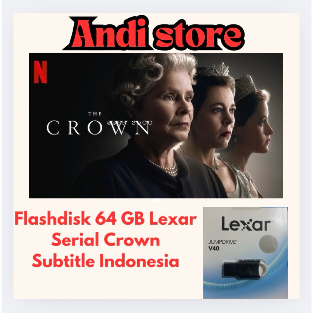 Flashdisk 64 gb Lexar + serial the crown