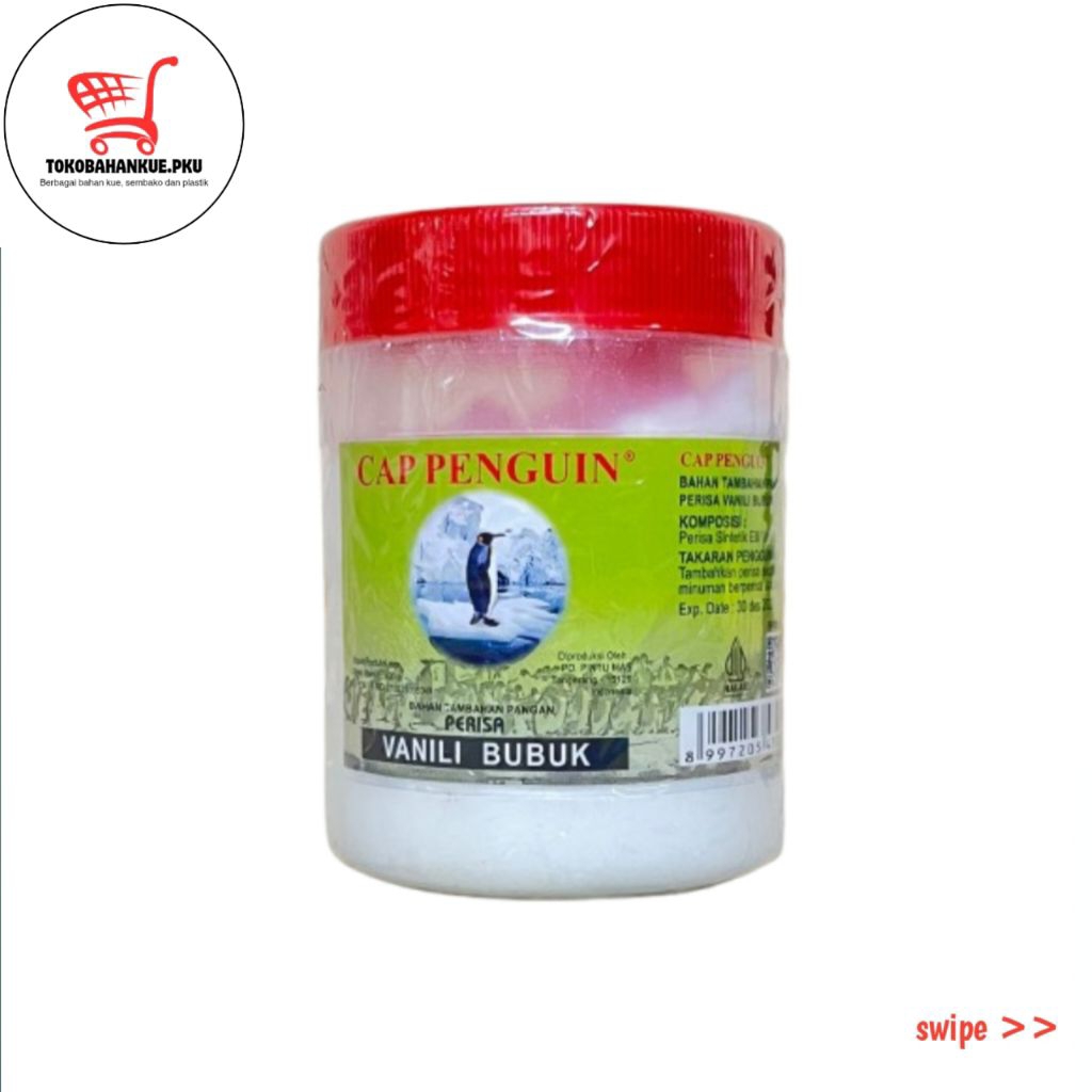 VANILI PENGUIN TOPLES 400GR | BUBUK VANILI KUE ROTI MINUMAN