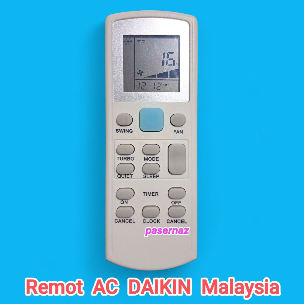 AC DAIKIN | Remot AC DAIKIN | Remot AC DAIKIN Malaysia  | Remot AC DAIKIN Type Malaysia| Remot AC | 