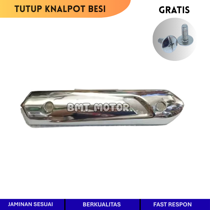 Cover Tutup Pelindung Knalpot Vega Zr Besi