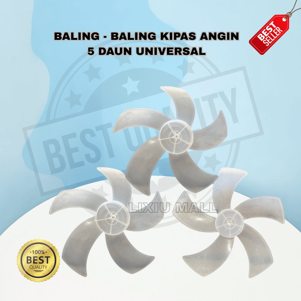 Baling-Baling Kipas Universal 16 Inch – 5 Daun (Miyako, Cosmos, Maspion, DLL)