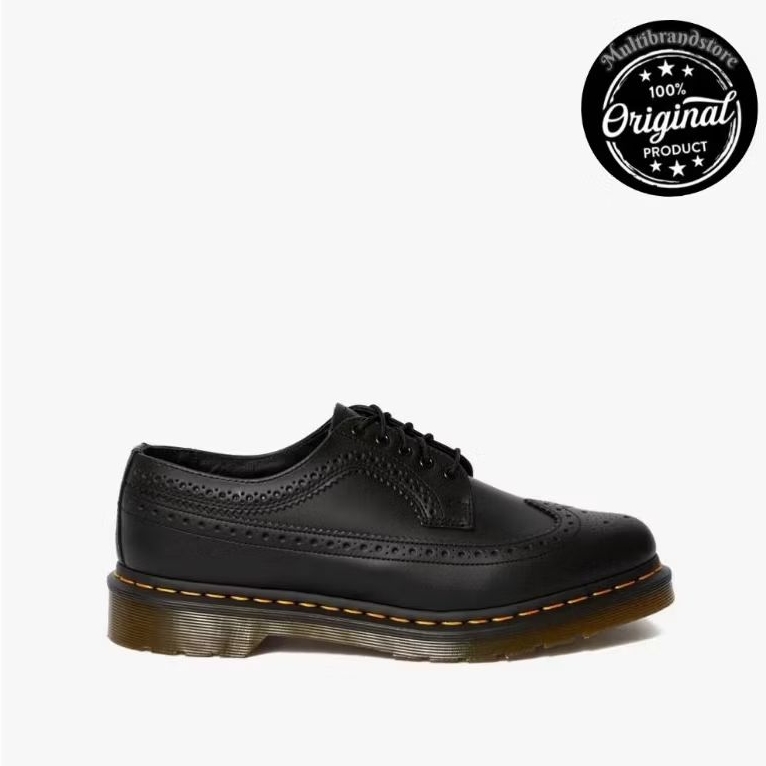 DR. MARTENS 3989 Smooth Brogue Shoes Unisex - Black